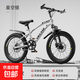 【京東物流】兒童自行車20-22-24寸變速山地車6-8-10-15歲學生車 山地車銀色--輻條輪單速 20英寸