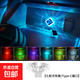 汽車(chē)氛圍燈usb觸控車(chē)內led車(chē)載呼吸燈裝飾免接線(xiàn)typec七彩小夜燈 七彩【四方形款Type-C插口】多種