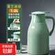 簡(jiǎn)約保溫水壺大容量玻璃內膽保溫壺家用開(kāi)水瓶學(xué)生宿舍暖瓶熱水瓶 淺綠色 1L