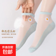 小雛菊襪子女短襪淺口ins潮襪夏季玻璃絲襪水晶襪隱形透氣船襪女 【1雙裝】顏色隨機