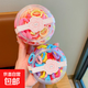 兒童不傷發(fā)毛巾圈高彈力皮筋女扎頭小女孩拇指橡皮筋發(fā)圈寶寶頭繩 TS162-03春天色(120條+罐子）