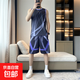 籃球服男夏季新款速干運動短袖短褲t恤球衣籃球服套裝訓練服 GF20627-062黑色 2XL【140-160斤】