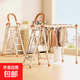 家用梯 掛衣架梯子 折疊多功能伸縮爬梯 鋁合金加厚免安裝人字梯 【梯子+晾衣架兩用】五步梯