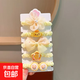女童超仙花朵小腸發(fā)圈寶寶不傷發(fā)扎馬尾辮發(fā)繩可愛(ài)花朵蝴蝶女發(fā)飾 TS012-04黃色