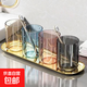 京東物流 光澤牙刷洗漱杯時(shí)尚透明漱口杯塑料杯情侶牙刷杯漱口杯 漱口杯-藍(lán)色7cm*10cm 1個(gè)裝