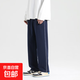 校服褲子藏青色二條杠夏季直筒初中高中小學生青少年深藍校褲男女 一條細杠藏青色 春秋款 175 (2XL) 【建議身高165-170】