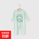莫代爾嬰兒連體衣薄款睡衣寶寶空調服小童衣服夏季長(cháng)袖無(wú)骨 綠色 90cm