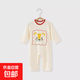 莫代爾嬰兒連體衣薄款睡衣寶寶空調服小童衣服夏季長(cháng)袖無(wú)骨 杏色 90cm