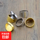 加厚金屬頂針家用縫紉老式戒指工具手工指環(huán)針箍十字繡調節手指套 戒指款厚頂針【金色+銀色各3個(gè)】