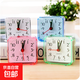 學(xué)生鬧鐘時(shí)尚時(shí)鐘可愛(ài)鐘表臥室床頭塑料電子時(shí)鐘家用 白色