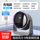桌面風(fēng)扇電風(fēng)扇辦公室桌上無(wú)葉小電扇家用usb充電小型臥室宿舍床上電風(fēng)扇強力長(cháng)續航便攜式 戴森紫【充插兩用】旗艦版/5檔風(fēng)/帶夜燈