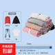 衣服被子捆綁帶收納打包繩專(zhuān)用拉拉卷棉被松緊帶懶人疊被神器衣柜 彩色扣眼松緊捆扎帶33cm*10條