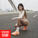 【斯凱奇制造商】男女跑步鞋透氣軟底增高防潑水休閑運動(dòng)鞋 落日橙 38