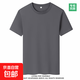 夏季純棉短袖男女同款寬松休閑短袖T恤情侶潮流百搭ins圓領(lǐng)半袖 深灰色 2XL 155-170斤