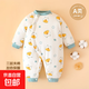 寶寶棉服秋冬款新生嬰兒衣服夾棉連體衣保暖棉衣男女加厚棉襖冬裝 星光小熊 73cm 推薦身高66-72cm
