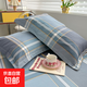 全棉印花可愛(ài)枕套一對裝純棉100全棉整頭套兒童家用夏季枕頭套 古奈-藍 【48x74cm一對】