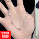 粉色鋯石蝴蝶結手鏈女ins小眾設計感可愛(ài)甜美少女心高顏值手飾品 粉色鋯石蝴蝶結手鏈