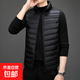 2025年冬季馬甲男秋冬輕薄羽絨服薄款外套大碼內外穿背心 黑色 XL