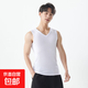 【100%純棉】40支精梳棉男士四季打底汗衫背心 白色V領(lǐng) 3XL (建議150-170斤)