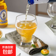 【夏季暢飲】大肚玻璃杯啤酒杯家用個(gè)性精釀酒杯創(chuàng  )意輕奢大容量 花紋450ml1只
