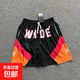 夏季新款韋德美式運動(dòng)籃球短褲寬松不過(guò)膝系列透氣訓練球褲 LNF 825韋德黑色 M (體重110-125斤）