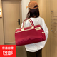 男女同款短途登機出差便攜包休閑大容量旅行收納包行李袋旅行包 過(guò)年紅色