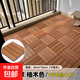 余霞成綺塑木地板戶(hù)外陽(yáng)臺庭院改造露臺地面鋪設拼接實(shí)木塑自鋪地 2代共擠柚木色30cm*30cm 11片裝（一平方）