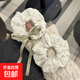 甜美少女碎花發(fā)圈超仙蝴蝶結(jié)飄帶大腸發(fā)圈可愛(ài)百搭馬尾網(wǎng)紅發(fā)繩 飄帶款隨機(jī)一個(gè)裝