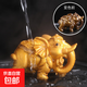韻化茶寵物擺件變色茶寵吉象如意茶桌大象擺件茶玩可養(yǎng)招財象茶 變色-吉字（金色）吸財象