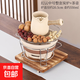 冬天圍爐煮茶家用室內全套罐罐茶煮茶器具烤奶壺煮茶壺炭爐燒茶爐 中爐全套+止云側把壺
