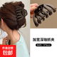 大發(fā)量抓夾大號發(fā)夾女2025新款后腦勺鯊魚(yú)夾高級感頭發(fā)夾子頭飾 12齒加寬-深咖色抓夾