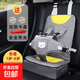 兒童車載便攜式汽車座椅寶寶電動(dòng)車通用簡(jiǎn)易嬰兒0-3-6歲 元?dú)饣抑写a+加高款【1-6歲】