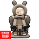 汽車(chē)兒童座椅便攜式汽車(chē)0-12歲簡(jiǎn)易車(chē)載嬰兒寶寶通用增高坐墊 米灰熊6個(gè)月-12歲單個(gè)座椅