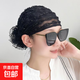 春夏秋款包頭帽遮白發(fā)新款時(shí)尚薄款蕾絲碎發(fā)盤(pán)發(fā)神器頭巾帽子女 黑色【亮絲紋包頭帽】 均碼