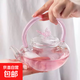 蝴蝶壺高顏值煮水壺茶壺耐高溫玻璃高硼硅材質(zhì)明火電陶爐加熱家居 蝴蝶燒水壺