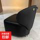 小凳子沙發(fā)椅沙發(fā)凳客廳臥室化妝家用換鞋凳輕奢高級矮凳靠背皮墩 【環(huán)保硅膠皮+滑輪】黑色-沙發(fā)凳
