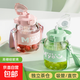 玻璃杯大容量大肚杯吸管茶隔耐高溫可愛(ài)高顏值水杯女生25新款便攜 輕碧綠1200ML【茶倉/背帶/貼紙】