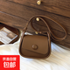 時(shí)尚經(jīng)典高級感女包單肩包斜挎包手提包精致簡(jiǎn)約百搭高顏值輕便款 棕色