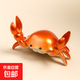 網(wǎng)紅桌面創(chuàng  )意多功能螃蟹手機支架筆架放眼鏡小擺件可愛(ài)閨蜜禮品 玫瑰金1個(gè)