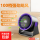 小風(fēng)扇宿舍超靜音懸掛充電數(shù)顯臺扇靜音風(fēng)力大小型風(fēng)扇靜音循環(huán)制冷電風(fēng)扇usb充電長續(xù)航FS-22 灰色【高清電量數(shù)顯+100檔無極調(diào)速】