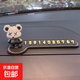 汽車(chē)暴力熊臨時(shí)停車(chē)電話(huà)號碼牌可愛(ài)女車(chē)上擺件車(chē)載挪車(chē)移車(chē)號碼牌 暴力熊灰色+光版鑲鉆停車(chē)牌