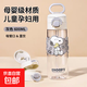 迪士尼兒童水杯男孩直飲杯子雙用耐摔小學(xué)生上學(xué)專用夏天吸管水壺 史努比雙飲夏季杯【灰色600ml】