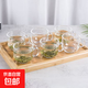 綠茶杯玻璃杯早餐杯復(fù)古水杯燕麥牛奶杯家用大容量帶把高顏值杯子 光面把手杯320ml     1只裝