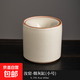 汝窯茶渣缸家用大號帶蓋防飛灰茶盂茶洗茶道配件茶水桶陶瓷儲水罐 汝窯茶渣缸無(wú)圖案-小號