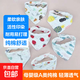 嬰兒三角巾純棉紗布加厚6層新生兒圍兜圍脖寶寶口水巾防吐奶圍嘴 6層三角巾30*30*43 3條花色隨機(jī)