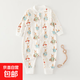 嬰兒睡袋春秋寶寶連體睡衣四季通用純棉夏季薄款防踢被防驚跳保暖 小兔采蘑菇棉毛分腿睡袋 90cm