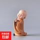 禪意小和尚擺件古代人物盆景造景裝飾品盆景小擺件花盆微景觀(guān)擺設 一切皆空18B高8.2CM