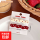 安可拉紅色波點(diǎn)蝴蝶結發(fā)夾可愛(ài)顯白劉海夾甜美抓夾女側邊夾發(fā)飾女 波浪