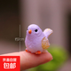 可愛(ài)迷你仿真彩色小鳥(niǎo)多肉花盆盆景裝飾微景觀(guān)手工diy小擺設擺件 紫色小鳥(niǎo)尺寸較小