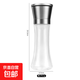 304不銹鋼研磨器 高款胡椒研磨器花椒研磨器手動(dòng)磨粉器玻璃調料瓶 304不銹鋼大號